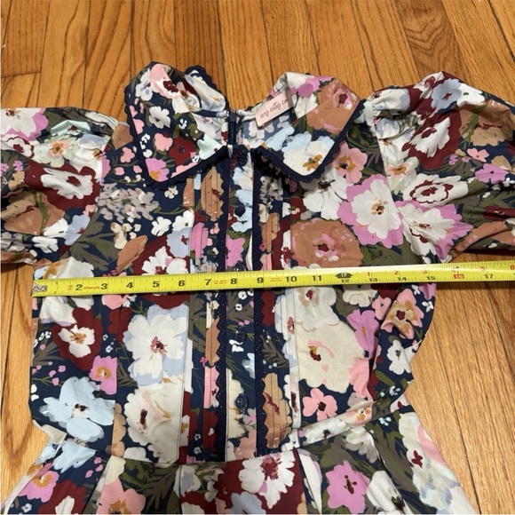 Ivy City Co Floral Puff Sleeve Midi Dress - Picture 5 of 6